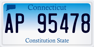 CT license plate AP95478