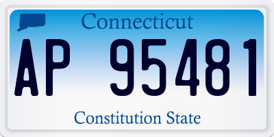 CT license plate AP95481