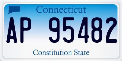 CT license plate AP95482