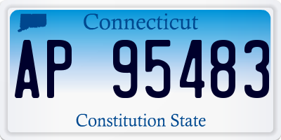 CT license plate AP95483