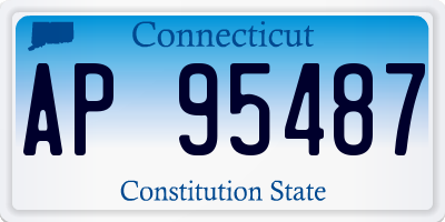 CT license plate AP95487