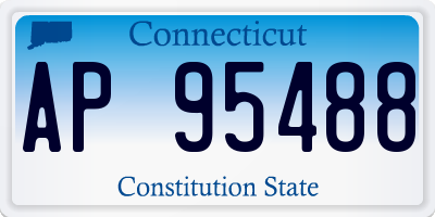 CT license plate AP95488