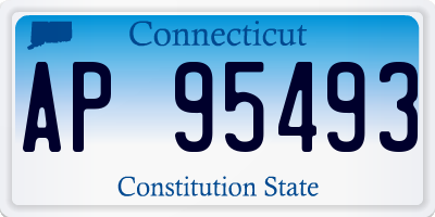 CT license plate AP95493