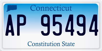 CT license plate AP95494