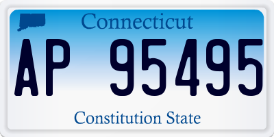 CT license plate AP95495