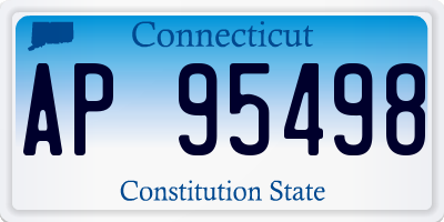 CT license plate AP95498