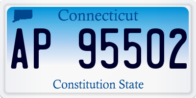 CT license plate AP95502