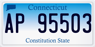 CT license plate AP95503