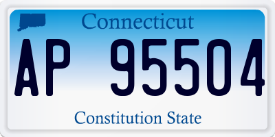 CT license plate AP95504