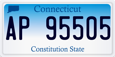 CT license plate AP95505