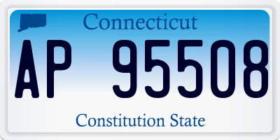 CT license plate AP95508