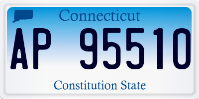 CT license plate AP95510