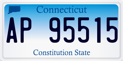 CT license plate AP95515