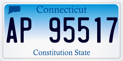 CT license plate AP95517