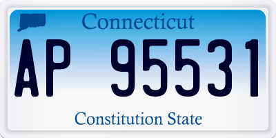 CT license plate AP95531