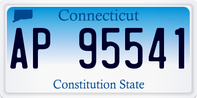 CT license plate AP95541