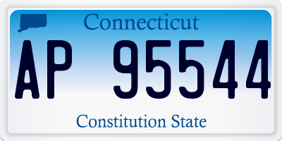 CT license plate AP95544