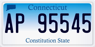 CT license plate AP95545