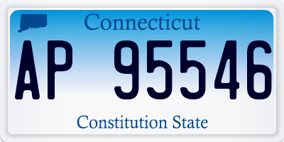 CT license plate AP95546