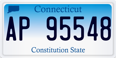 CT license plate AP95548