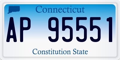 CT license plate AP95551