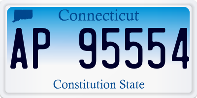 CT license plate AP95554