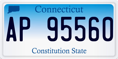 CT license plate AP95560