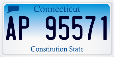 CT license plate AP95571