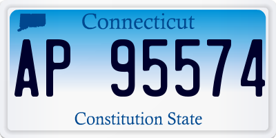 CT license plate AP95574