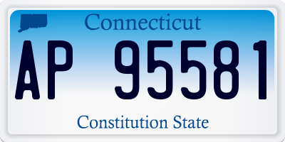 CT license plate AP95581