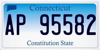 CT license plate AP95582