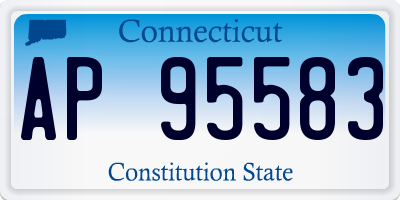 CT license plate AP95583