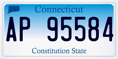 CT license plate AP95584