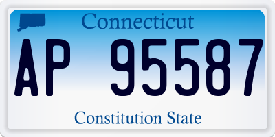 CT license plate AP95587