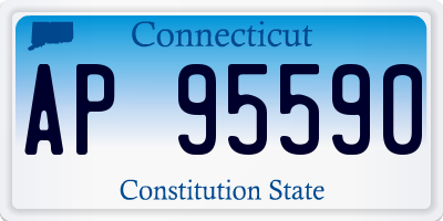 CT license plate AP95590