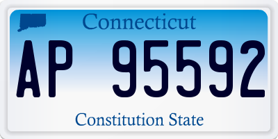 CT license plate AP95592