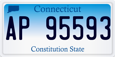 CT license plate AP95593
