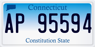 CT license plate AP95594