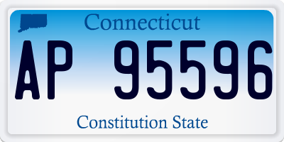 CT license plate AP95596