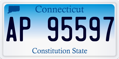 CT license plate AP95597