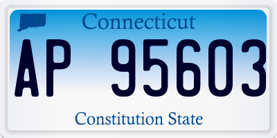CT license plate AP95603