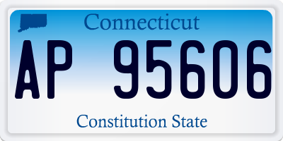 CT license plate AP95606