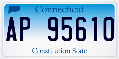 CT license plate AP95610