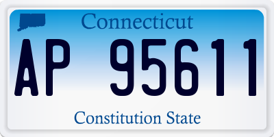 CT license plate AP95611