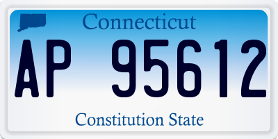 CT license plate AP95612