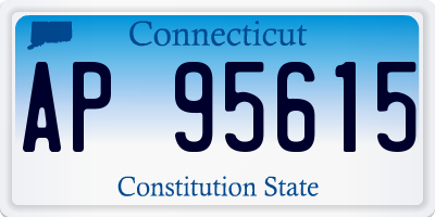 CT license plate AP95615