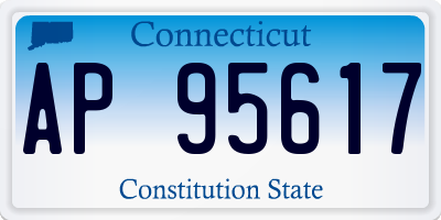 CT license plate AP95617