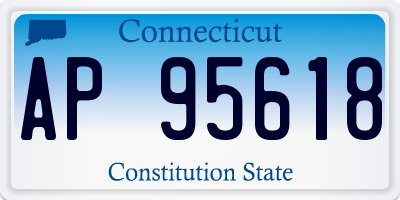 CT license plate AP95618