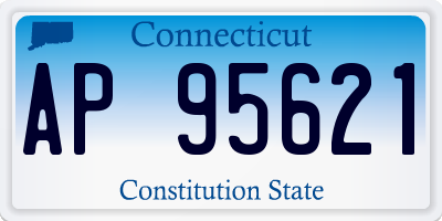 CT license plate AP95621