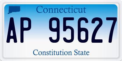 CT license plate AP95627